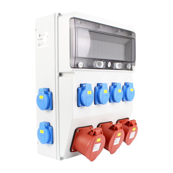 Stromverteiler (1x CEE 5P 16A + 2x CEE 5P 32A+ 8x 230V/16A)